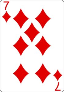 Игральная карта Семерка Бубен: гадание и значение