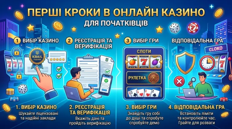 Перші кроки в онлайн казино